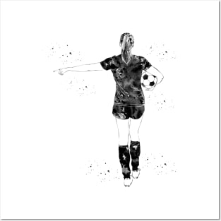 Soccer Player Girl Posters and Art